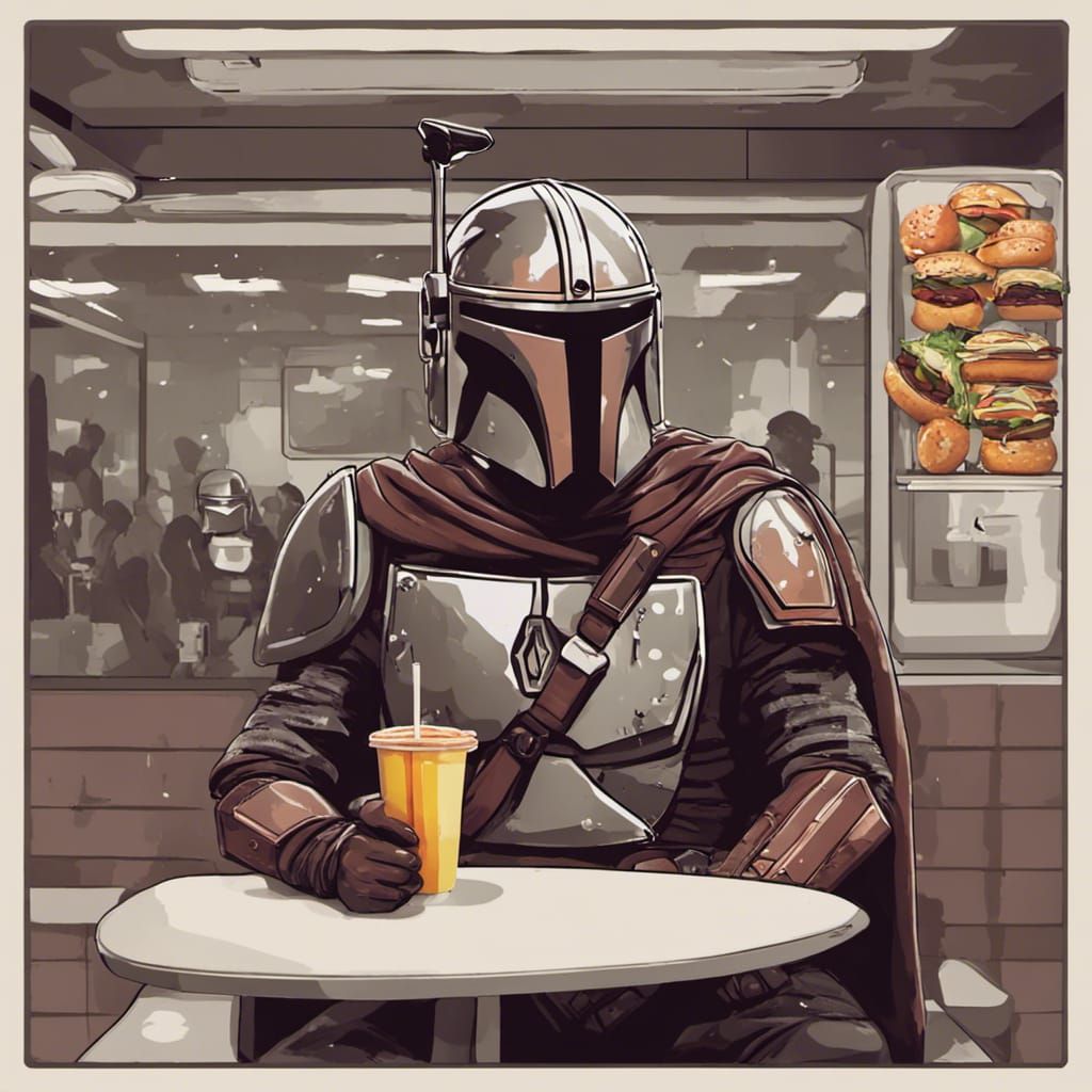 The Mandalorian at McDonalds