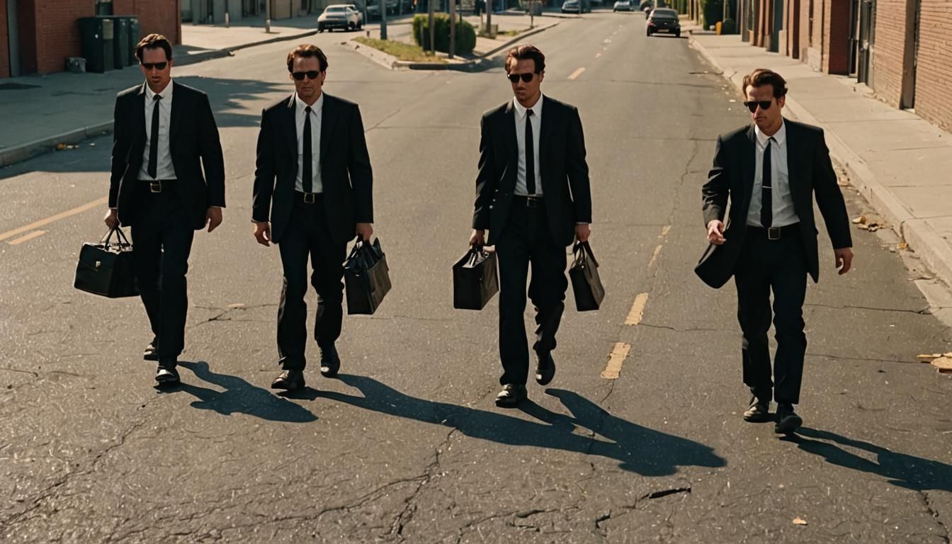 Reservoir Dogs Inspired Cinematic Film Still