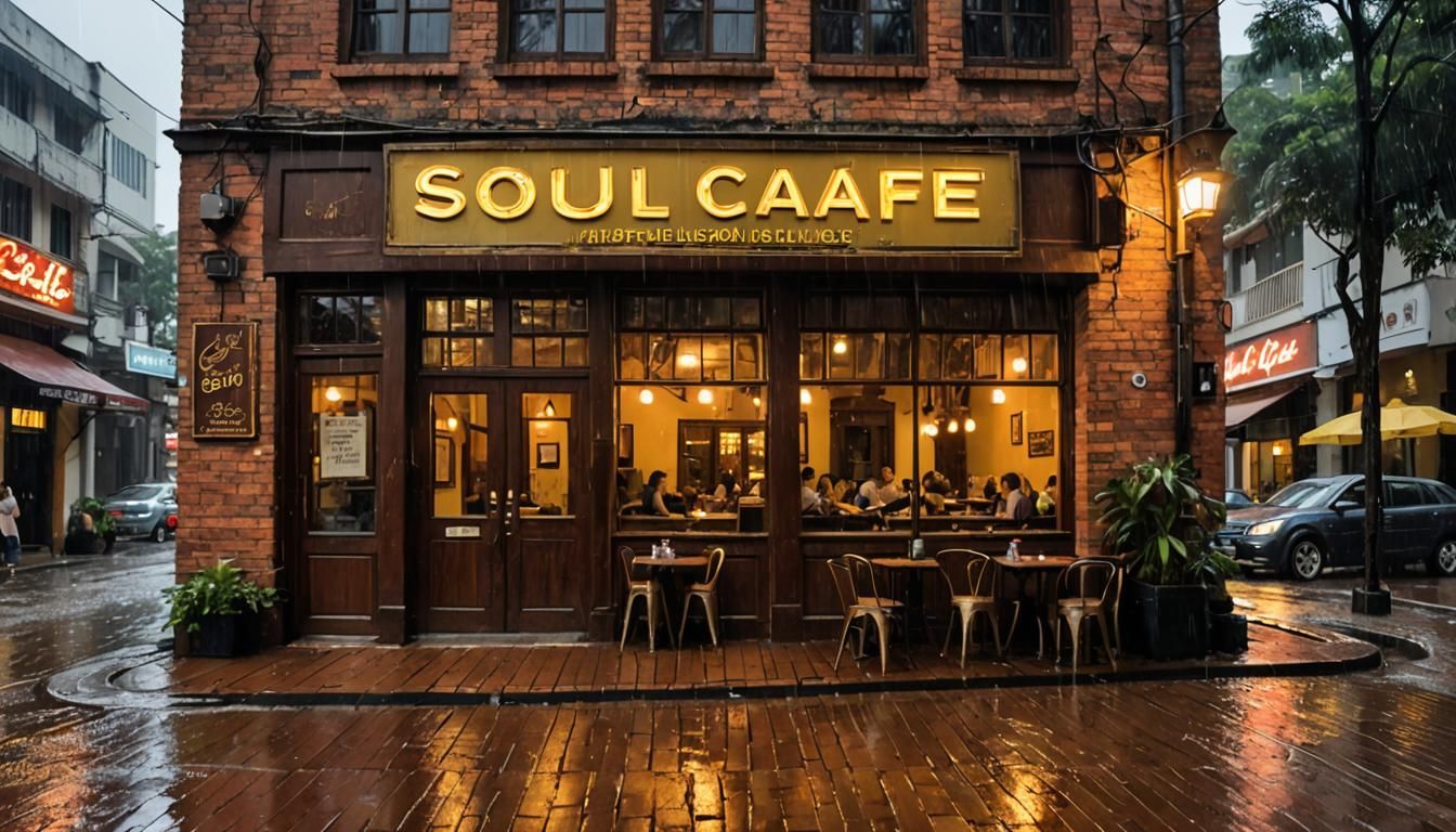Rainy Day at the Soul Café in Kuala Lumpur