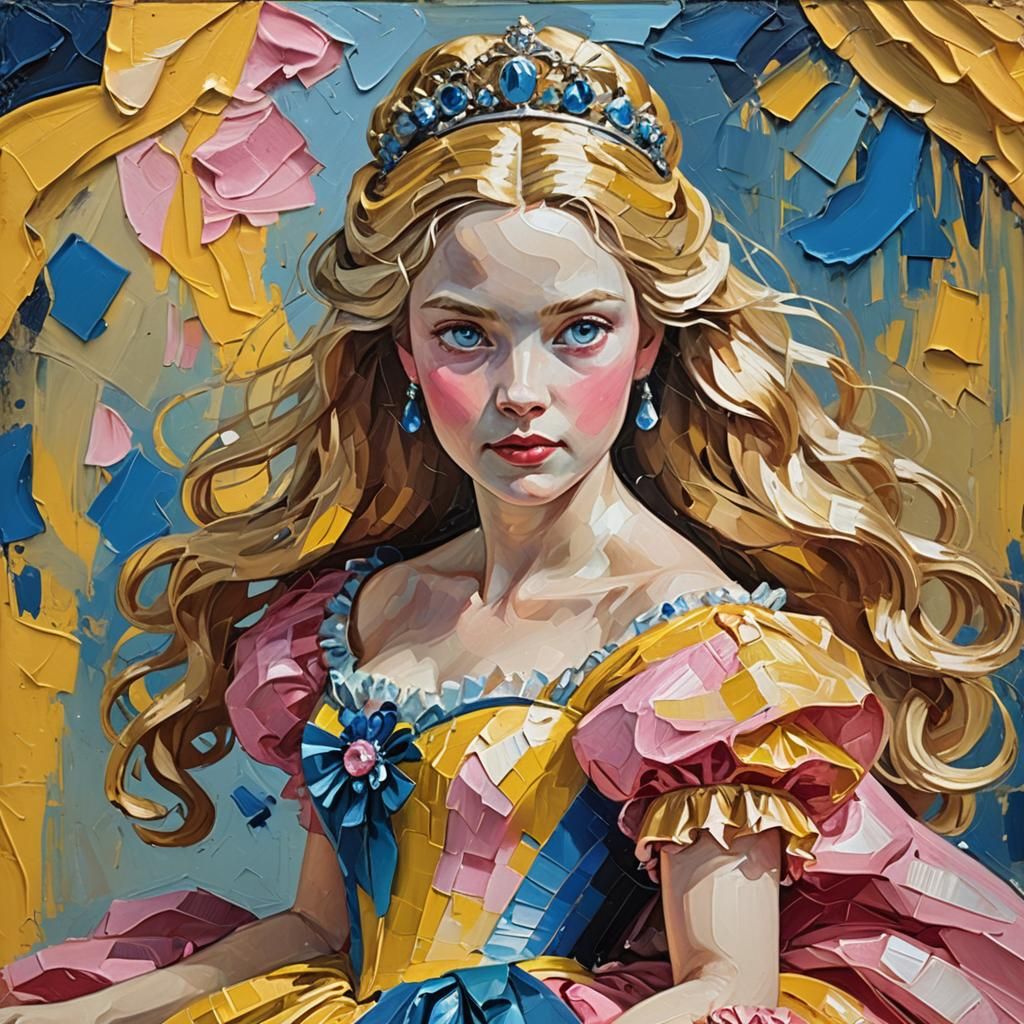 Aurora in Expressionist Oil Painting Style