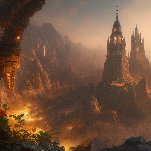 Detailed Spanish Fantasy Concept Art in 8K