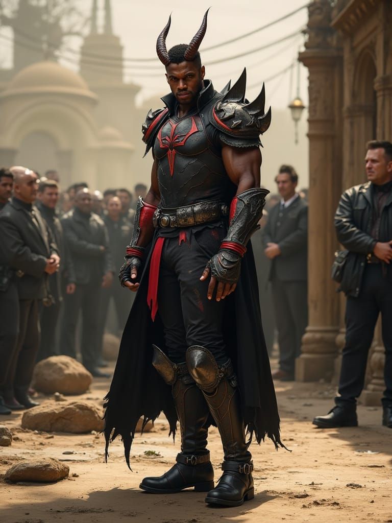Dark Demon Warrior Claims the City in a Powerful Vogue-Inspi...