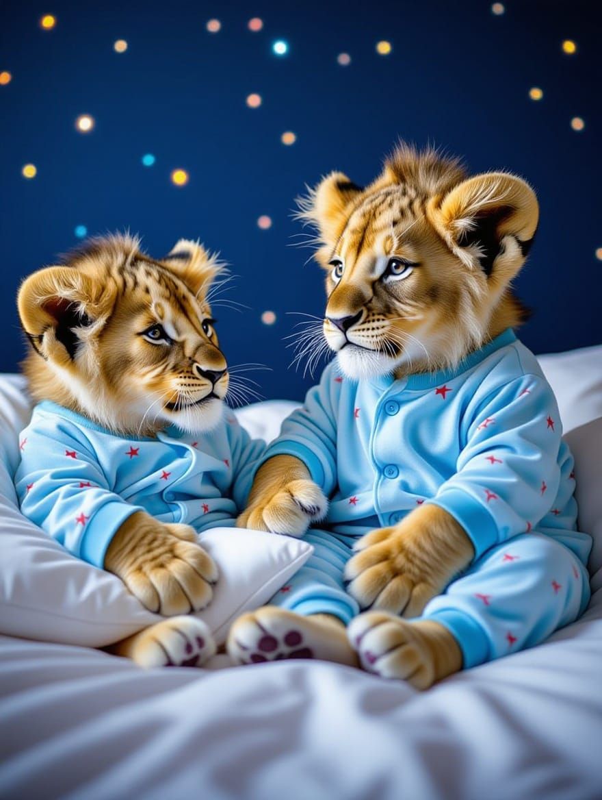 Quantum Dots and Semiconductor Nanocrystals Light Up Romping Baby Lions