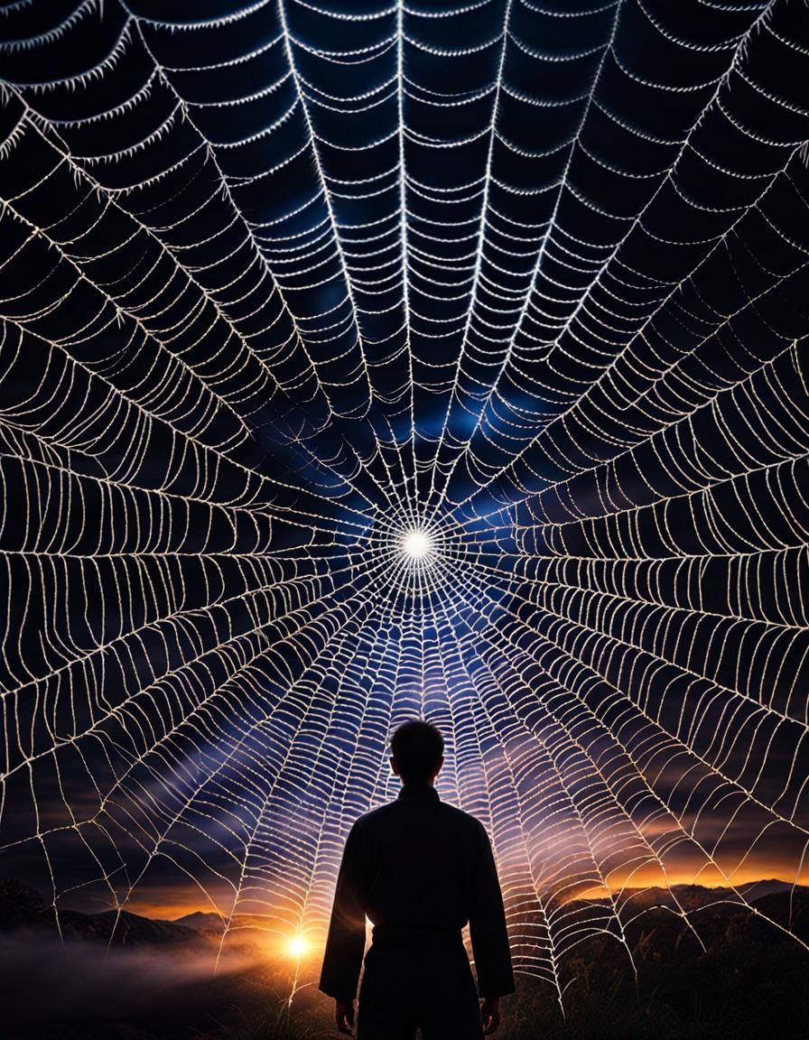 Yin Yang Spiderweb: Good vs Evil Duality