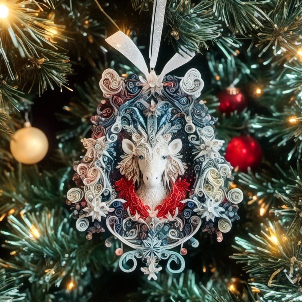 Moonlit Christmas Ornament Decoration