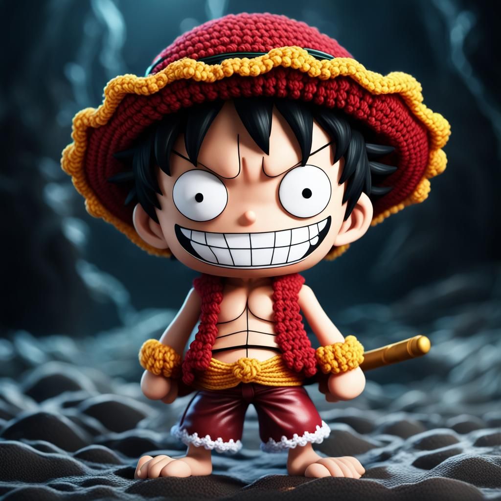 Crocheted Luffy Gear Four: Dark King Decomposition