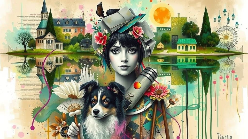 Ethereal Souls Entwined in Mystical Embrace