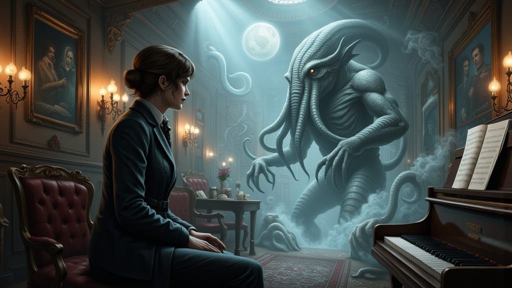 Abstract Dreamscape with Vibrant Street Art Elements