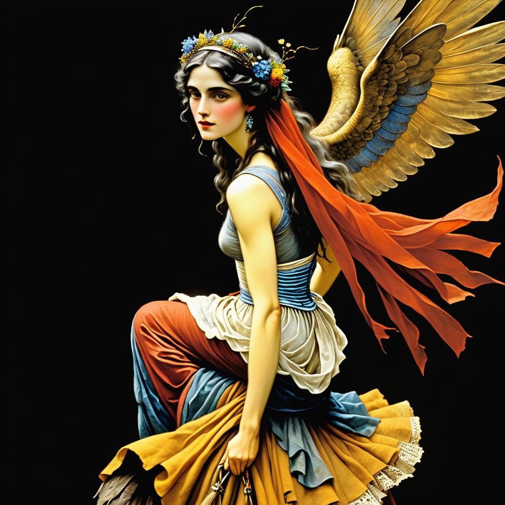 Ethereal Cowgirl: A Visionary Art Piece