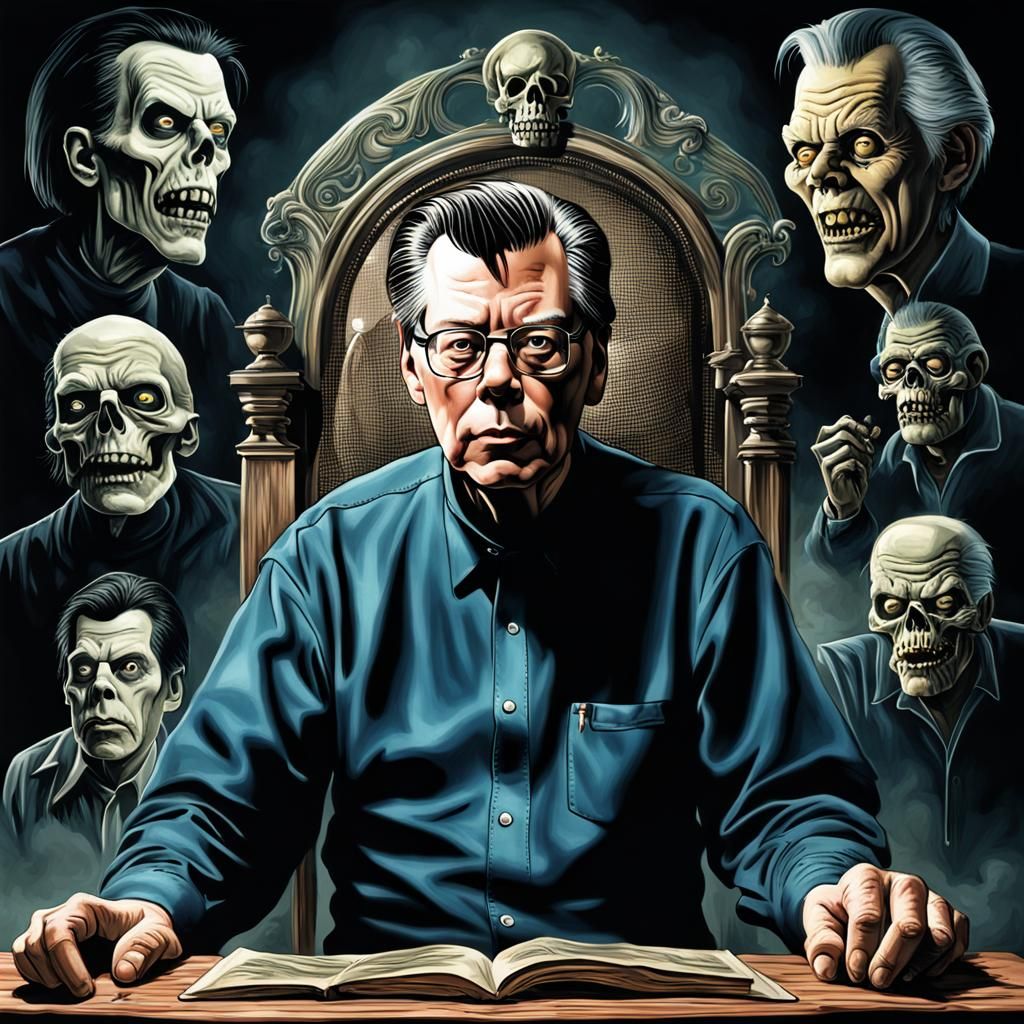 Stephen King: Master of Horror Portrait