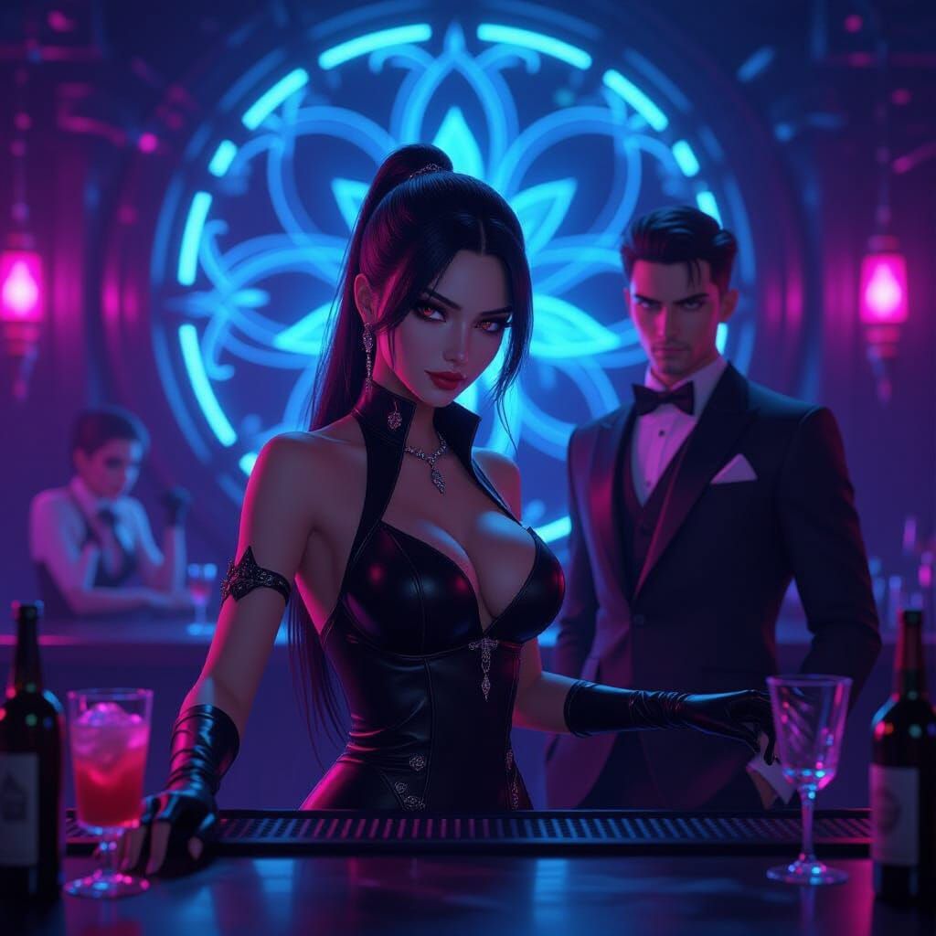 Bartender at the Gateway to the Dead Club