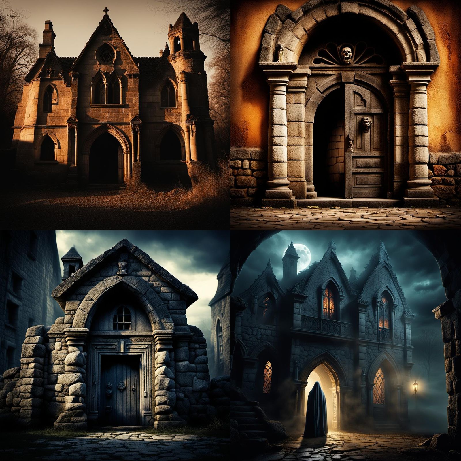 Haunted Stone House with Spirits, Professional Photography