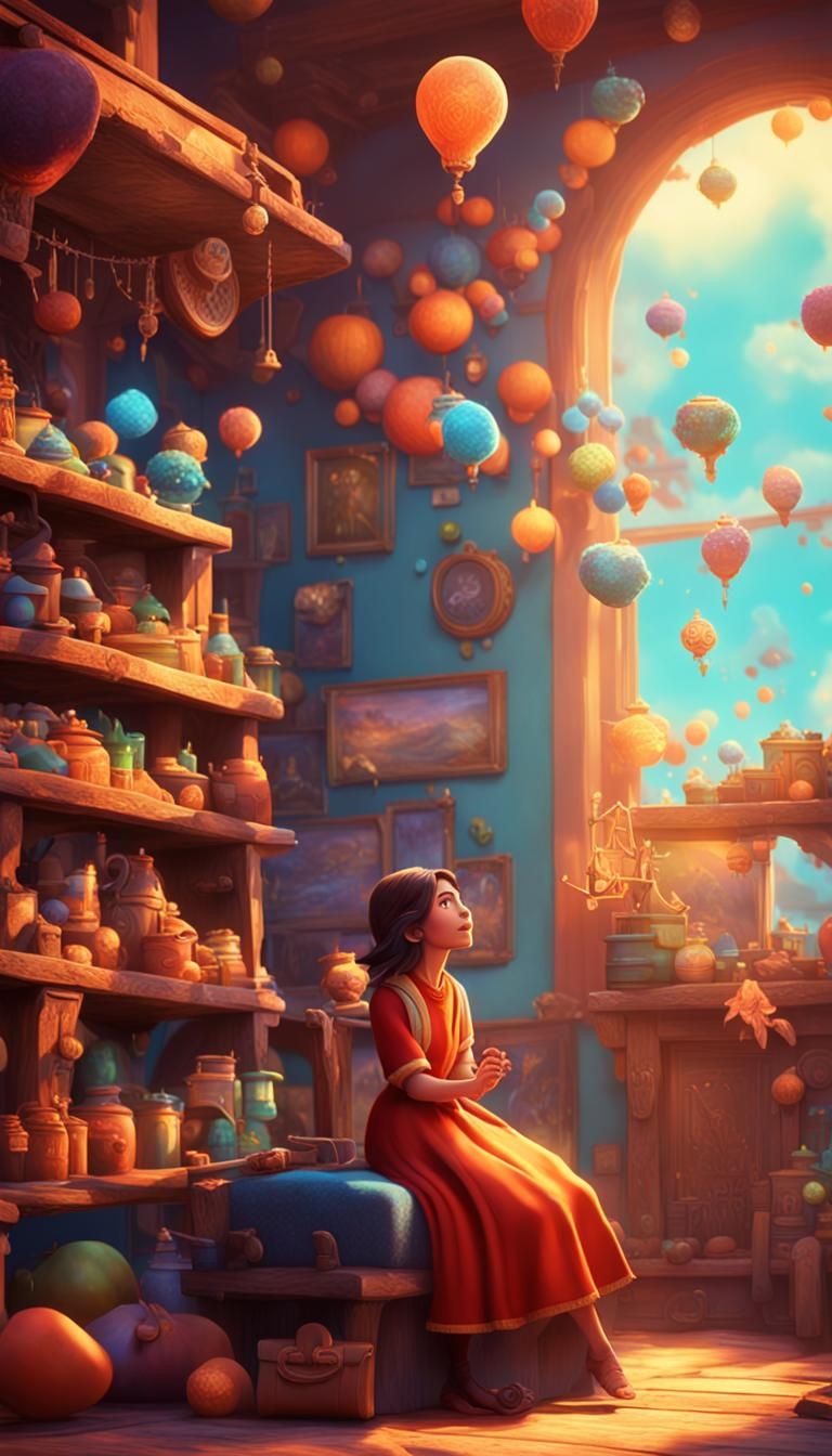 Dream Catcher in Fantasy World: 3D Digital Art