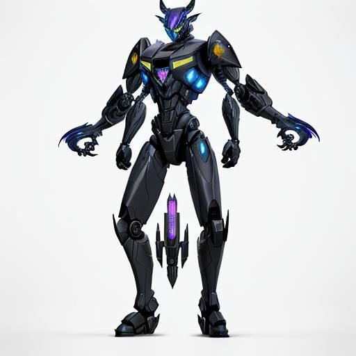 Cyberpunk Displacer Beast Robot Concept Art