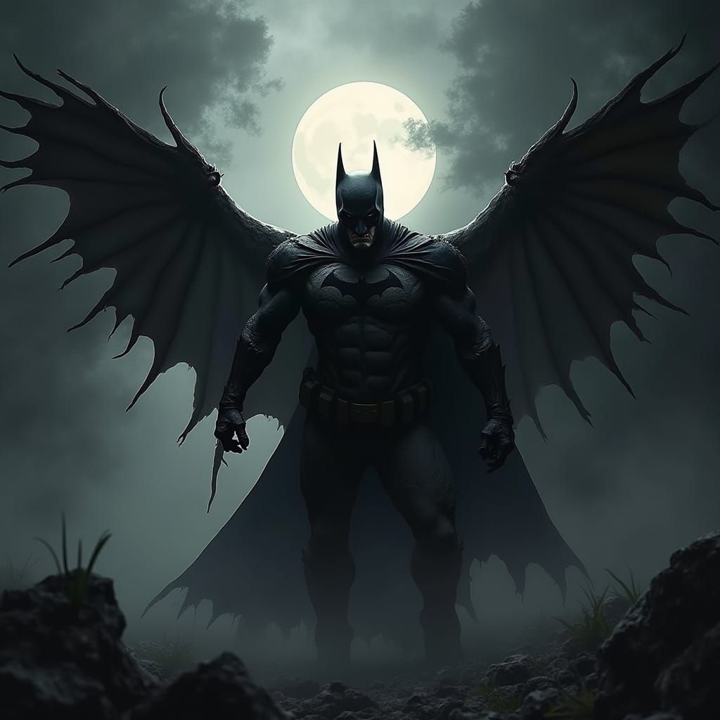 Batman as an Evil Demon Creature