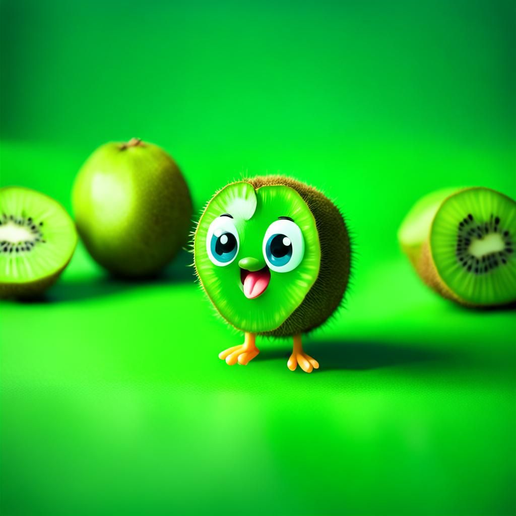 Chibi Kiwi Fruit: Adorable Portraits of Joy