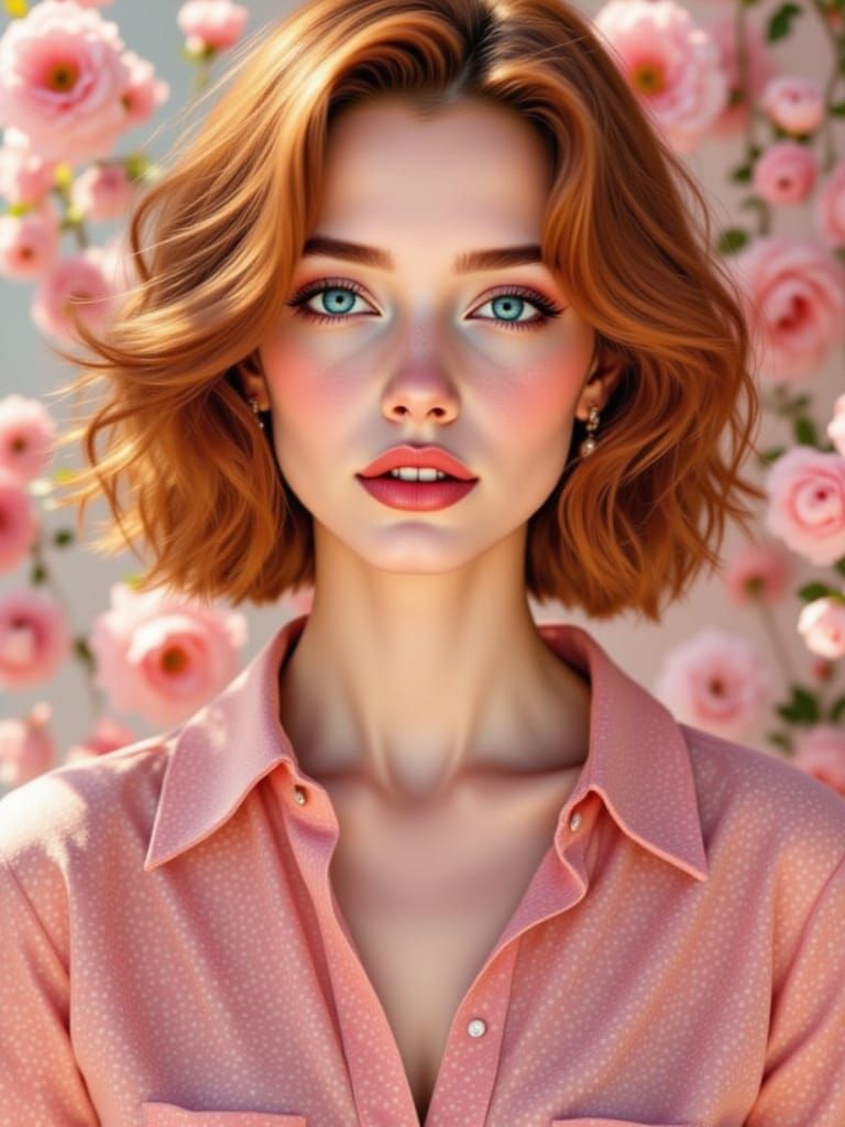 Dusty Rose Pin-Up Fashionista