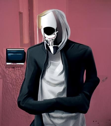 Striking Album Cover Art in Modern Comic Style