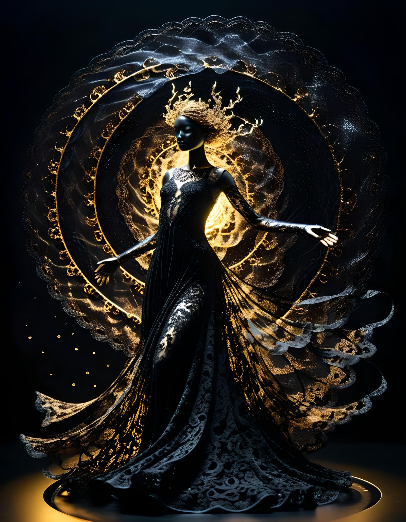 Oneiric Angel in Ethereal Dreamscape