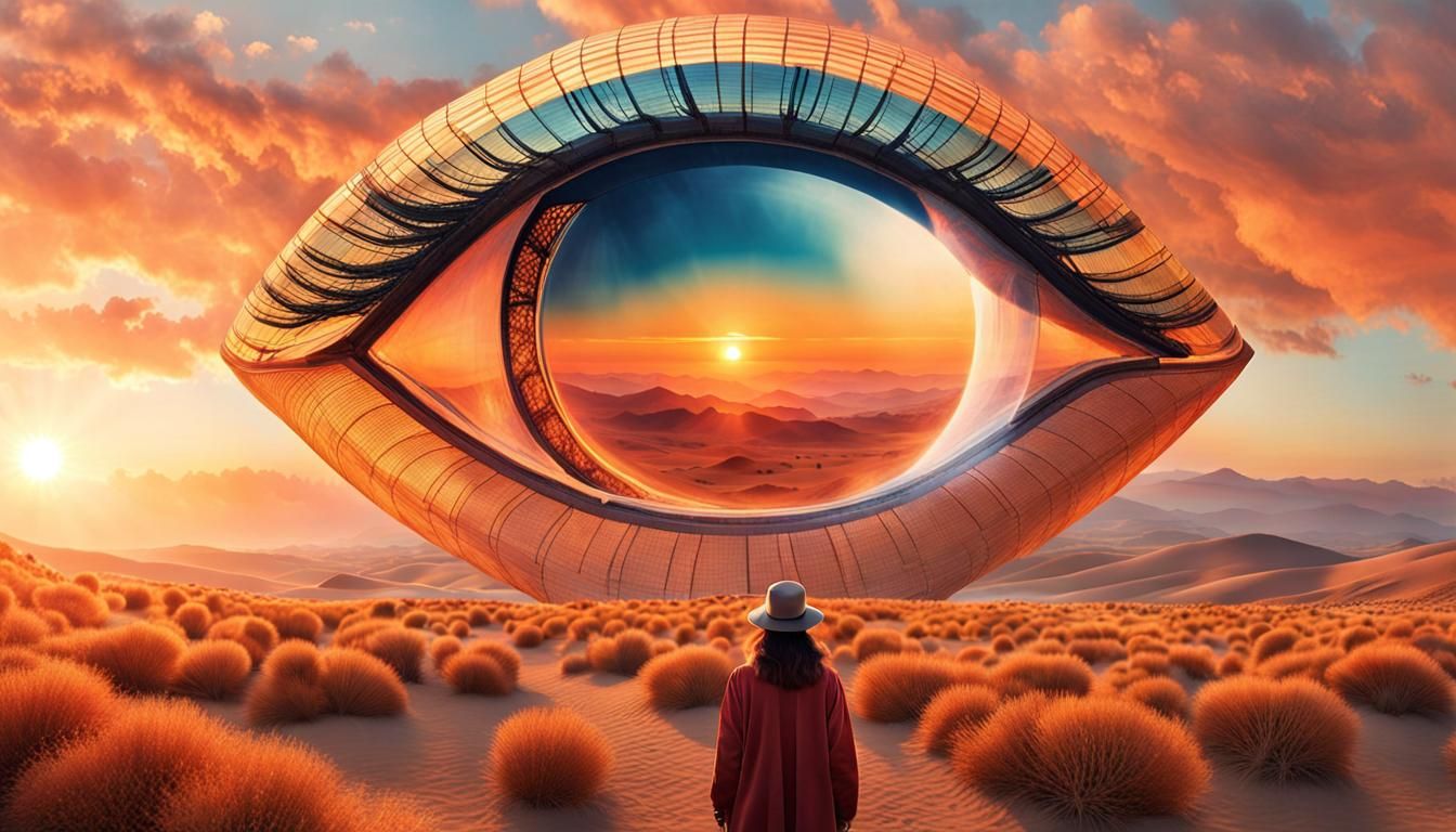 Surreal Biomorphic Art: Birth in a Mycelium Network