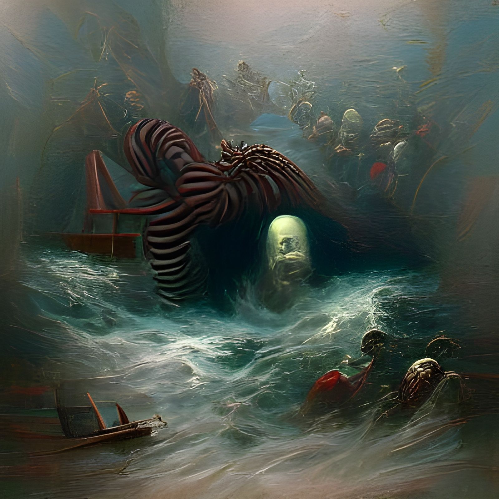 Submechanophobia in Dark Fantasy Style
