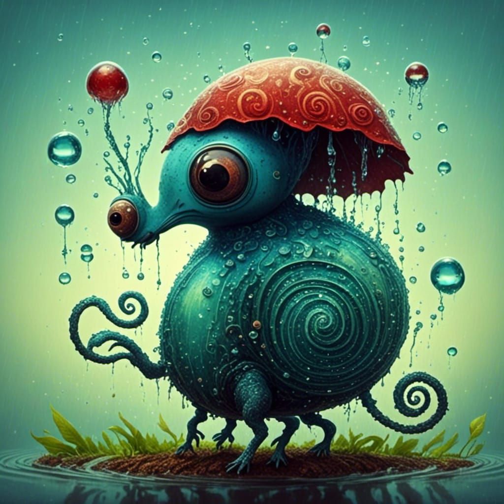 Harmonious Abstract Composition of Natural Elements