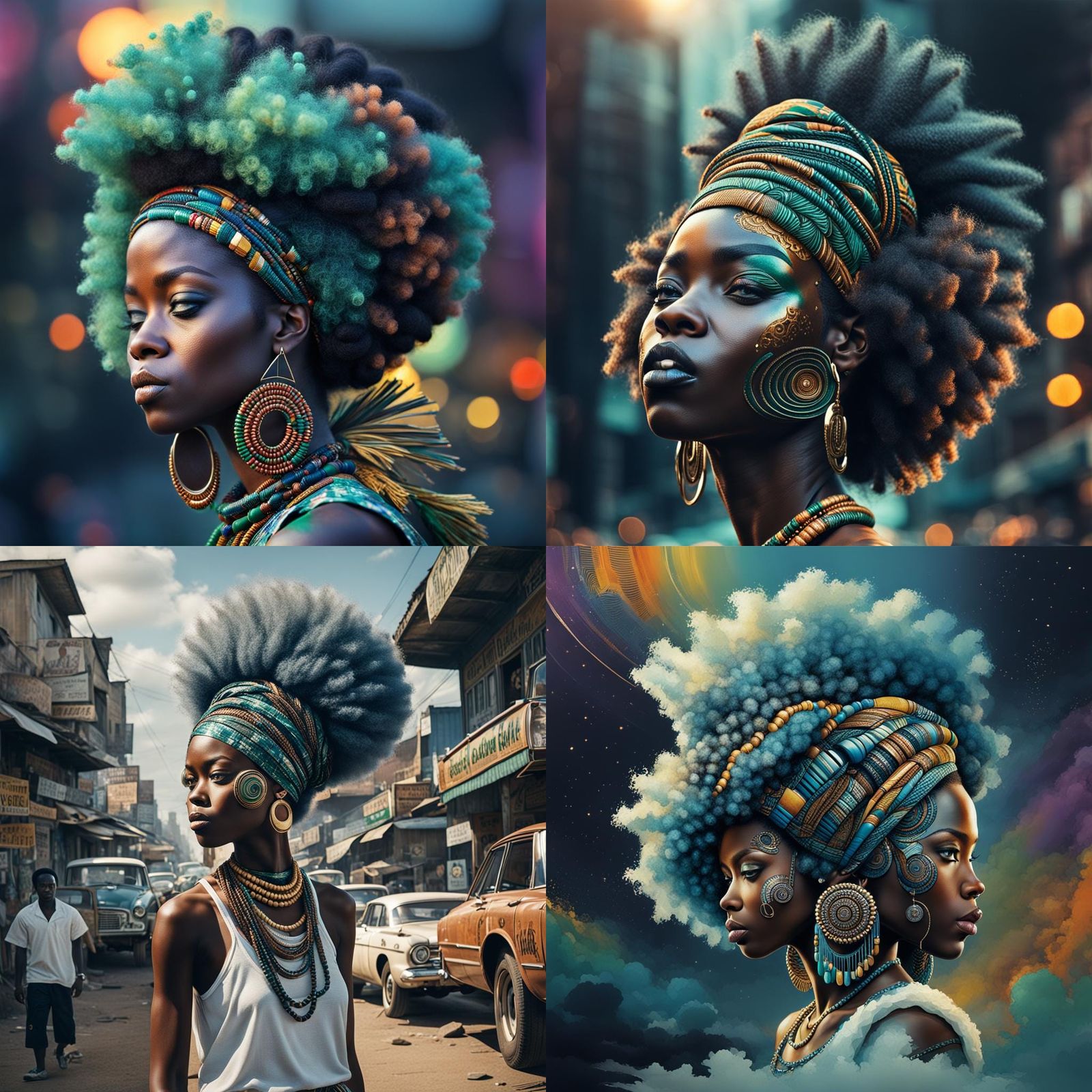 Afro-Centric Artwork Expressing a Feeling