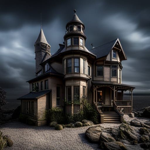 Monster Movie Model Houses: Hyperrealistic HDR Collection