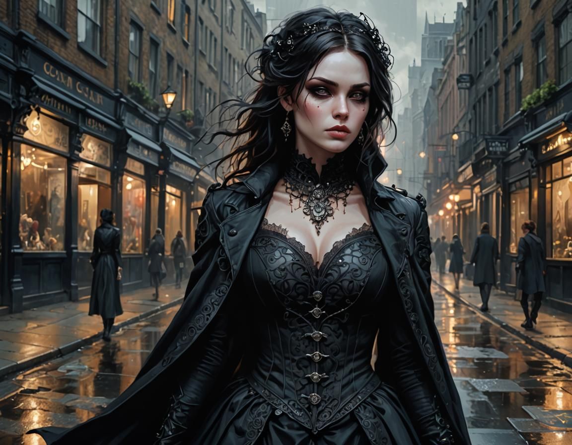 Gothic Shadow Hunter in Victorian London