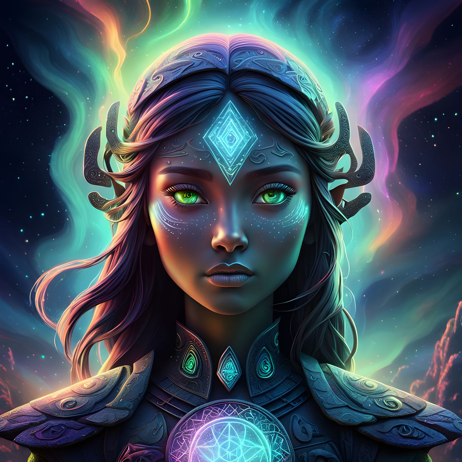 Ethereal Celestial Kingdom in Lunar Dreamscape