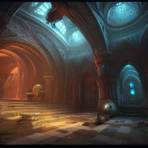 Fantastical Laboratory Concept Art in Unreal Engine 5