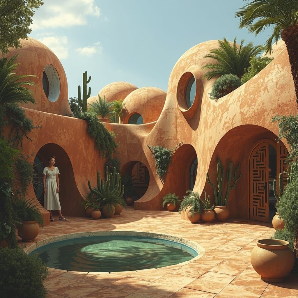 Oasis structure courtyard