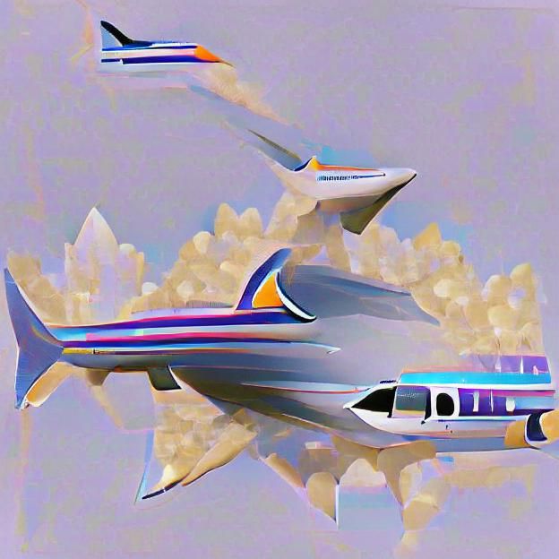 Yacht Sailing Through Dreamy Cloudscape