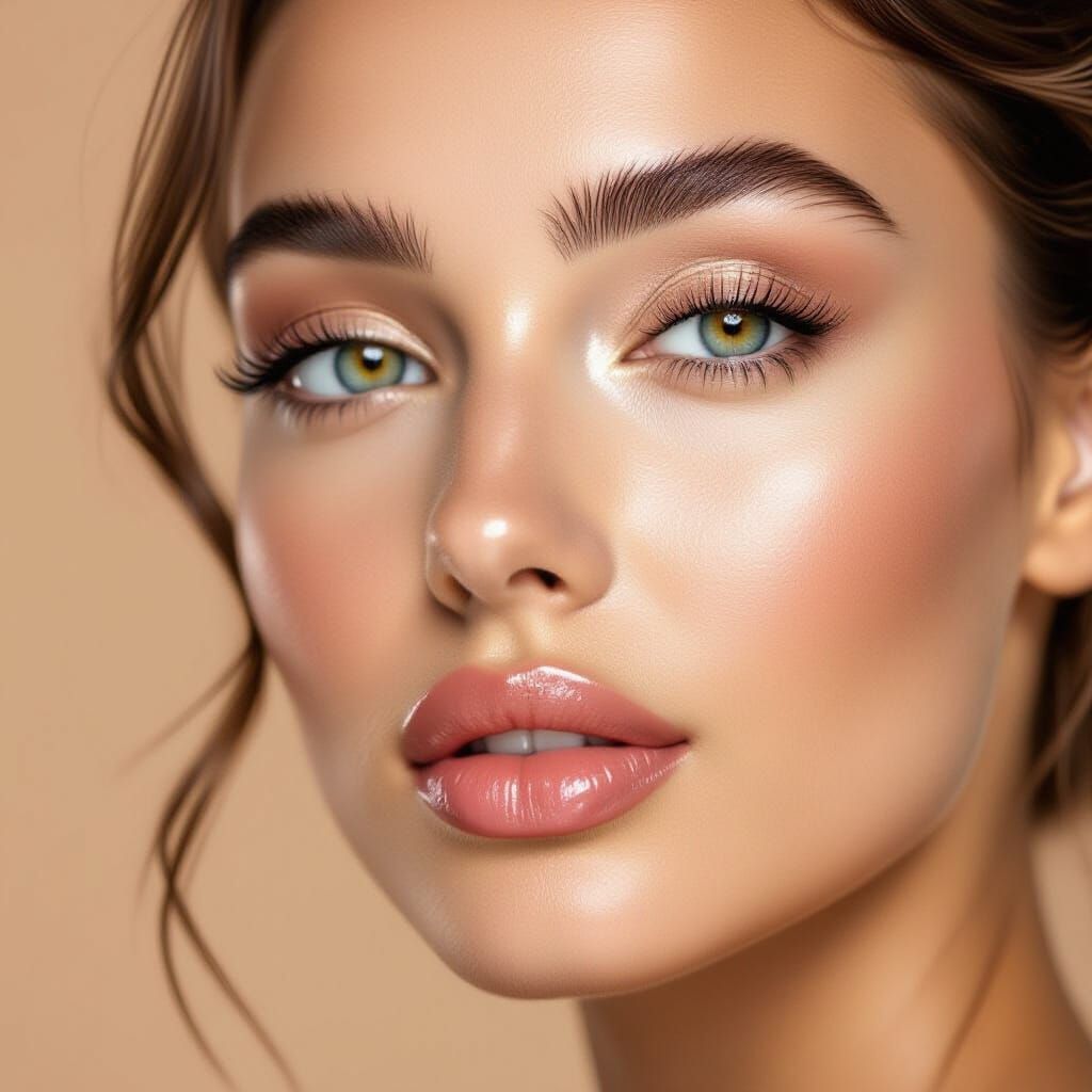 Eyelash Lifting Close-Up in Beauty Salon