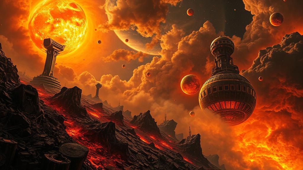 Cosmic Furnaces Burning Post-Civilization Waste