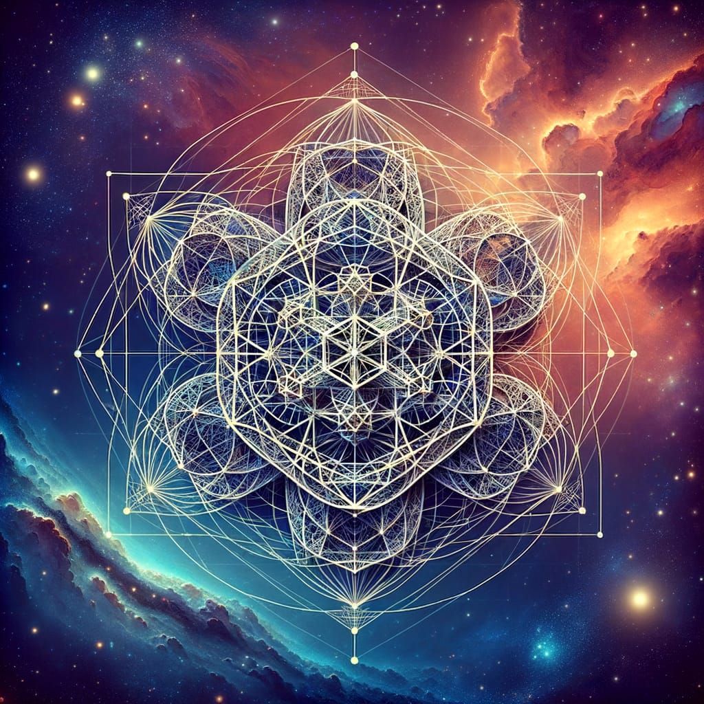 Philosopher's Diagram: 3D Geometric Nebula Construct