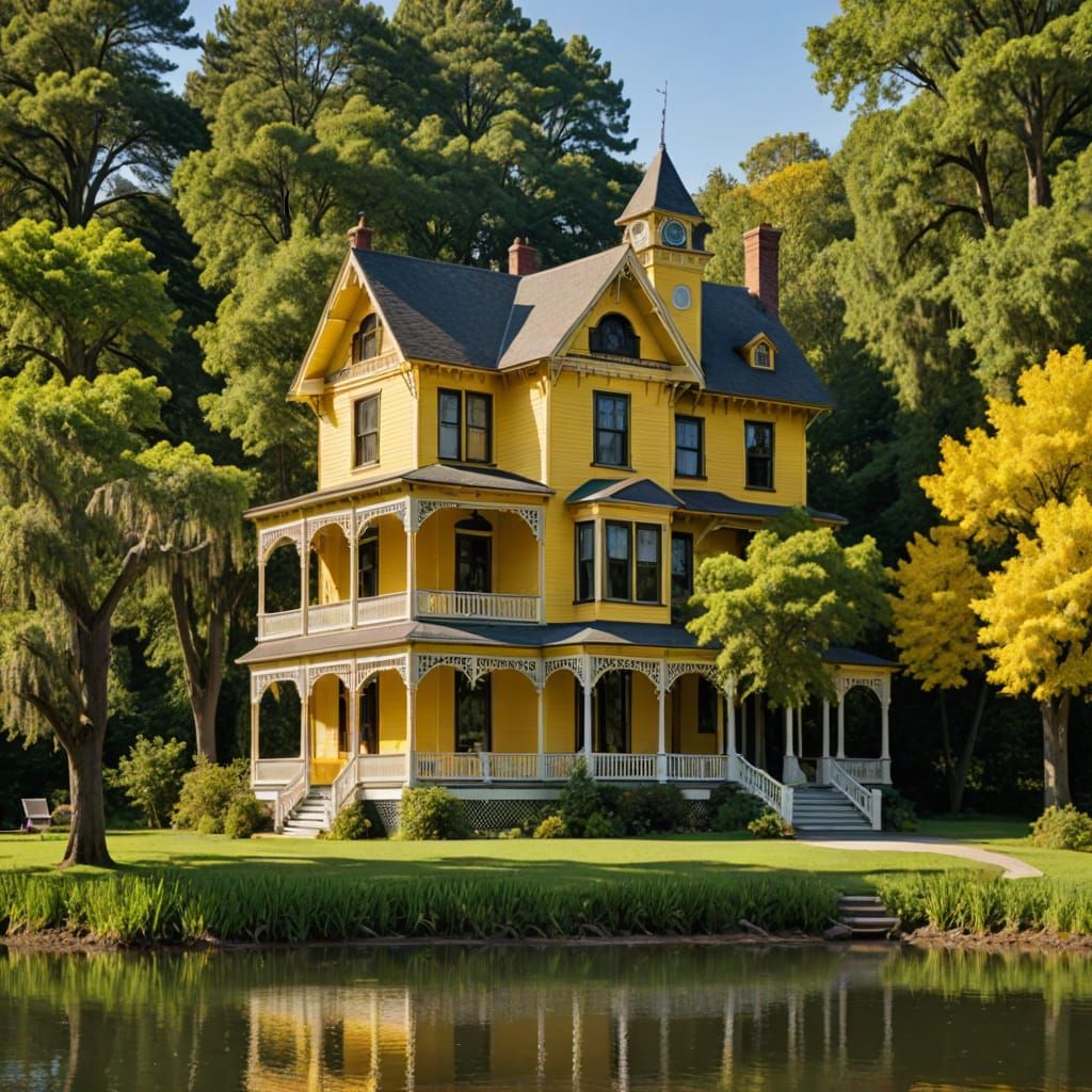 Victorian Dream House Surrounded by Forest and Lakes