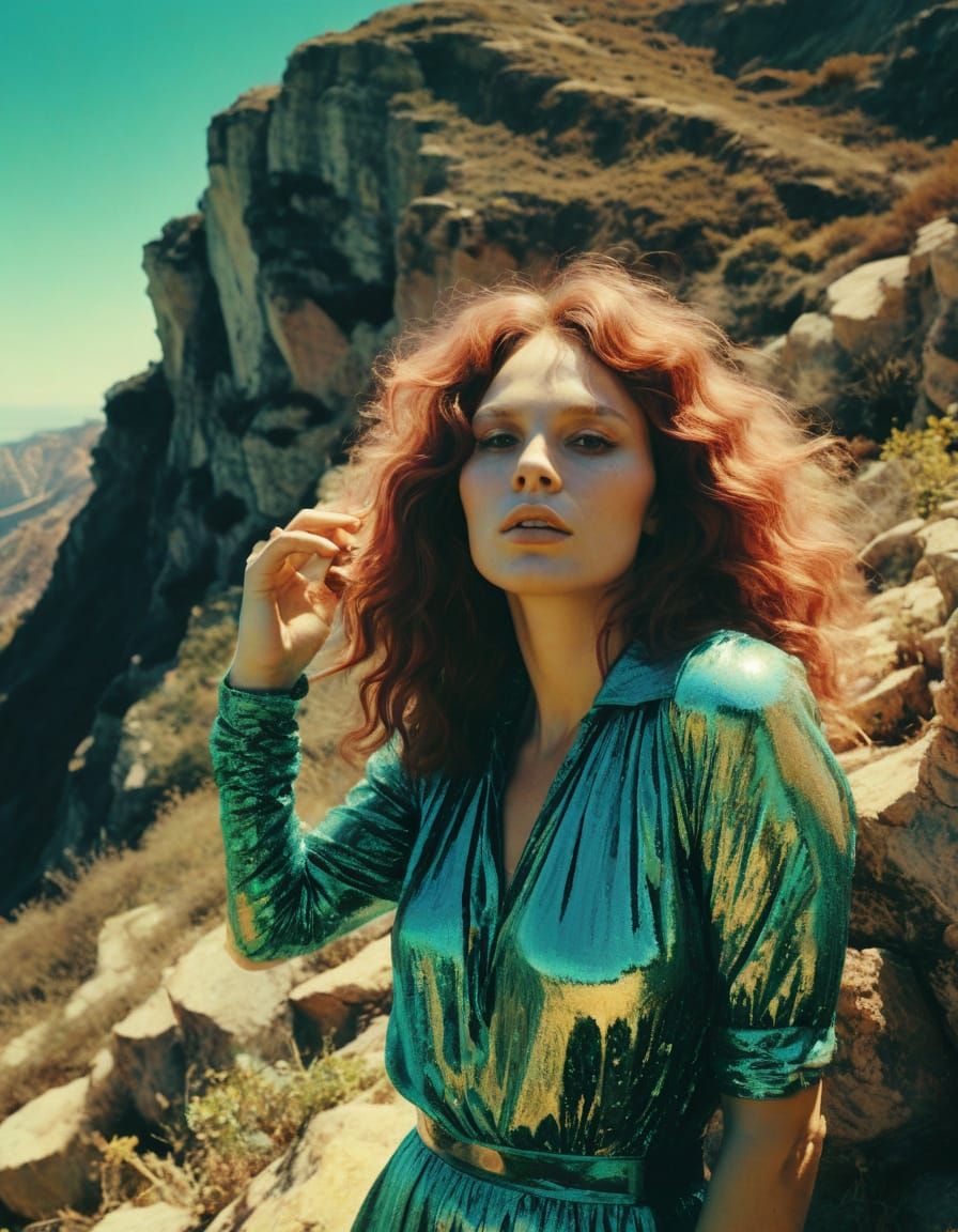 Surreal Psychedelic Portrait of a Royal Figure