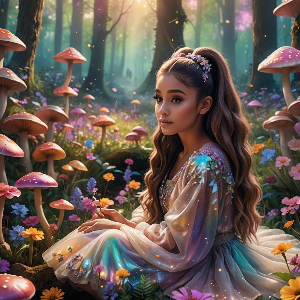 Dreamy Portrait in a Whimsical Forest