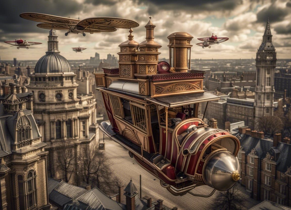 Chitty Chitty Bang Bang Over London: Hyperrealistic