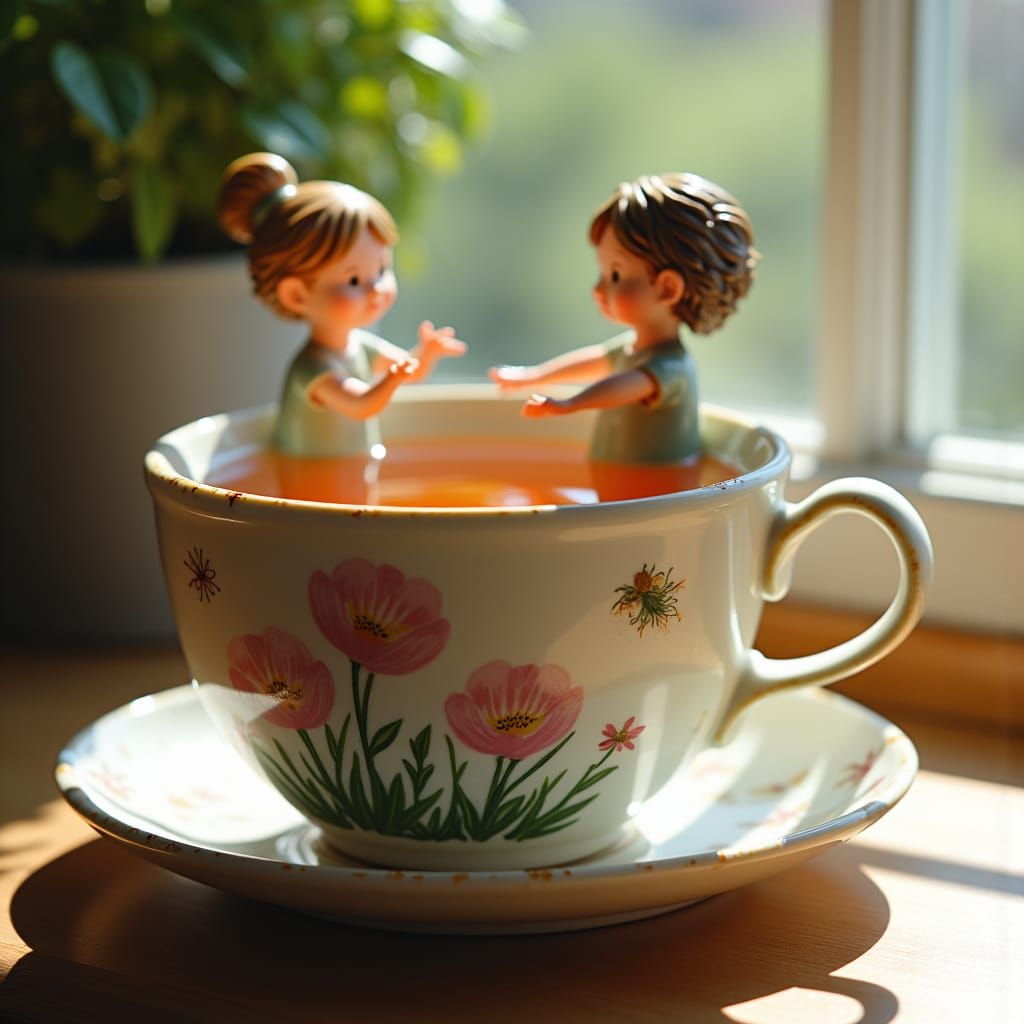 Lunar Sprites Frolic Inside Teacup World