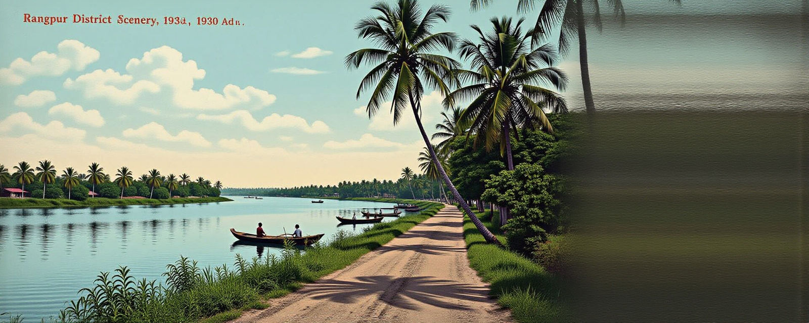 Rangpur District Scenery in 1930 AD Style