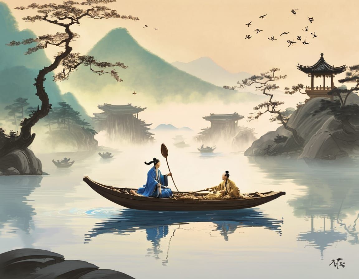 Landscape Painting in the Style of Ma Yuan