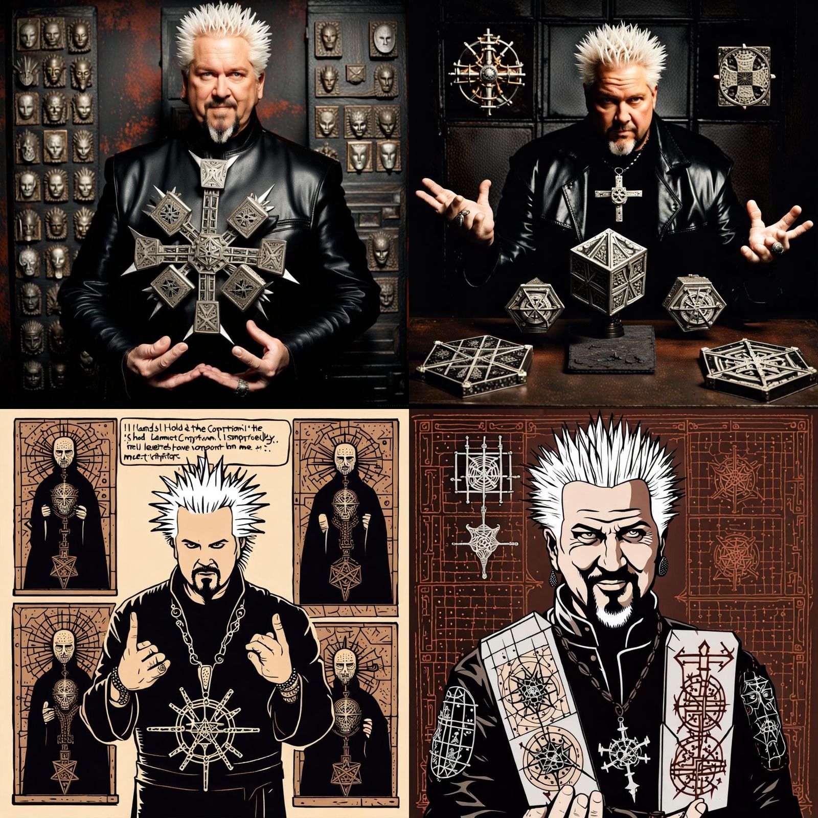 Guy Fieri as Hellraiser Cenobite from Flavortown