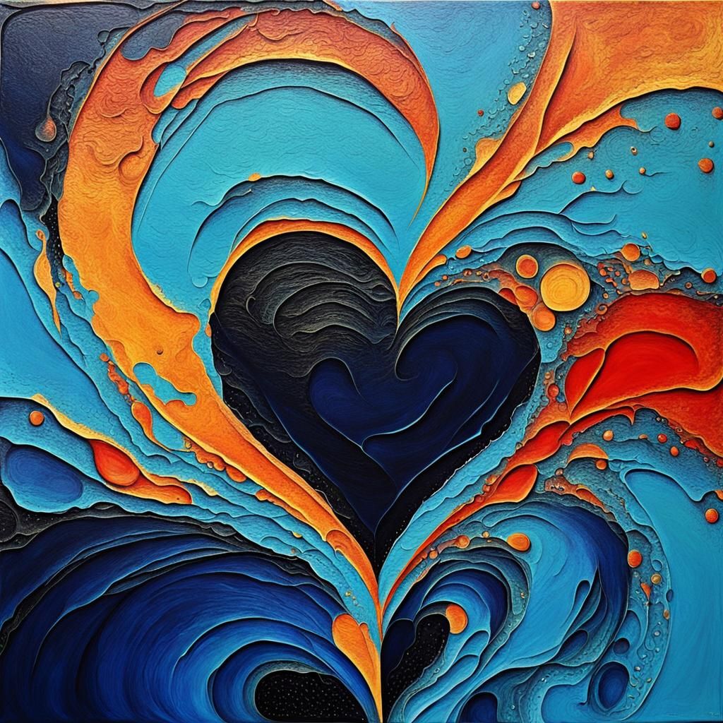 Abstract Art: Love and Death in Complementary Colors