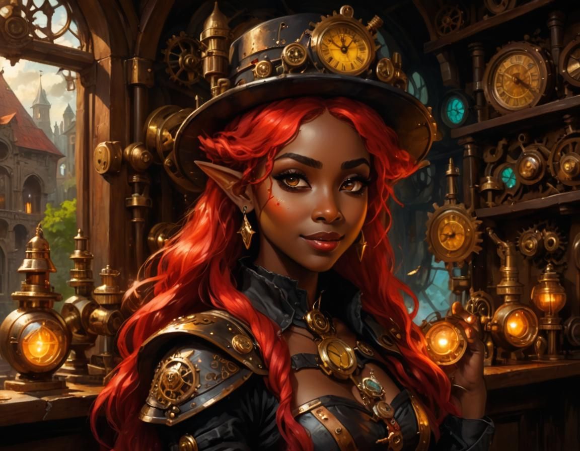 Steampunk Alchemist Elf 19