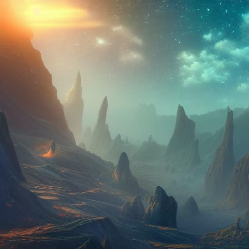 Fantastical Dream of Stars in Deep Color