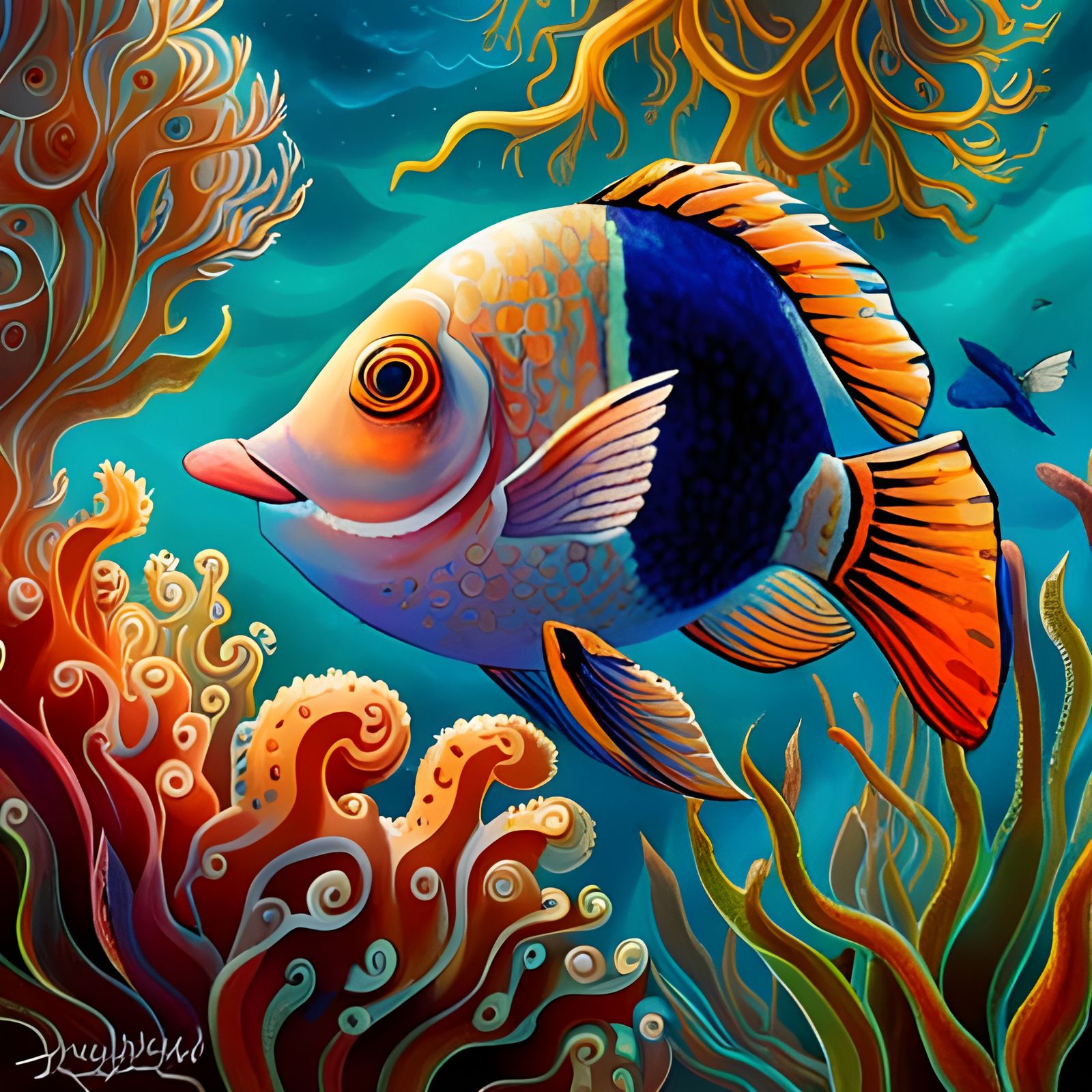 Detailed Japanese Maximalist Scene in 8K