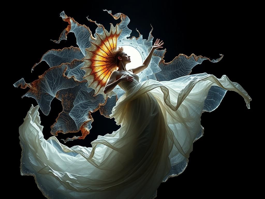 Heartache of Joyous Sorrow Dance in Surreal Style