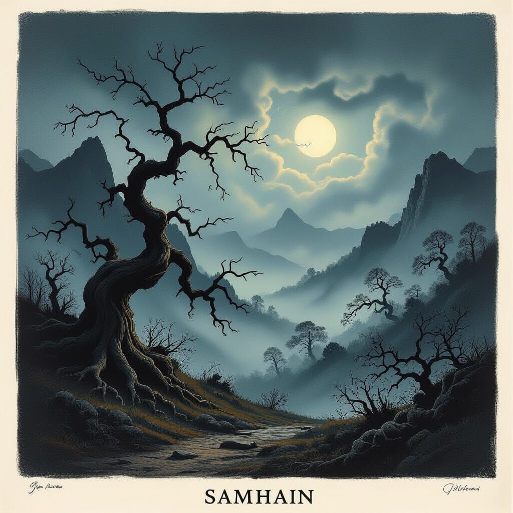 Eerie Landscape in Gustave Doré and Rutkowski Style